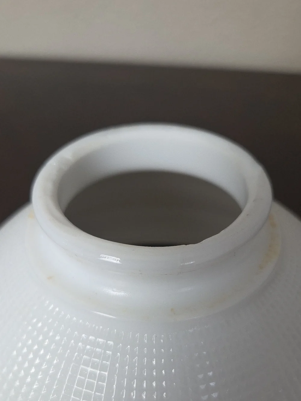 Vintage White Milk Glass Lamp Shade